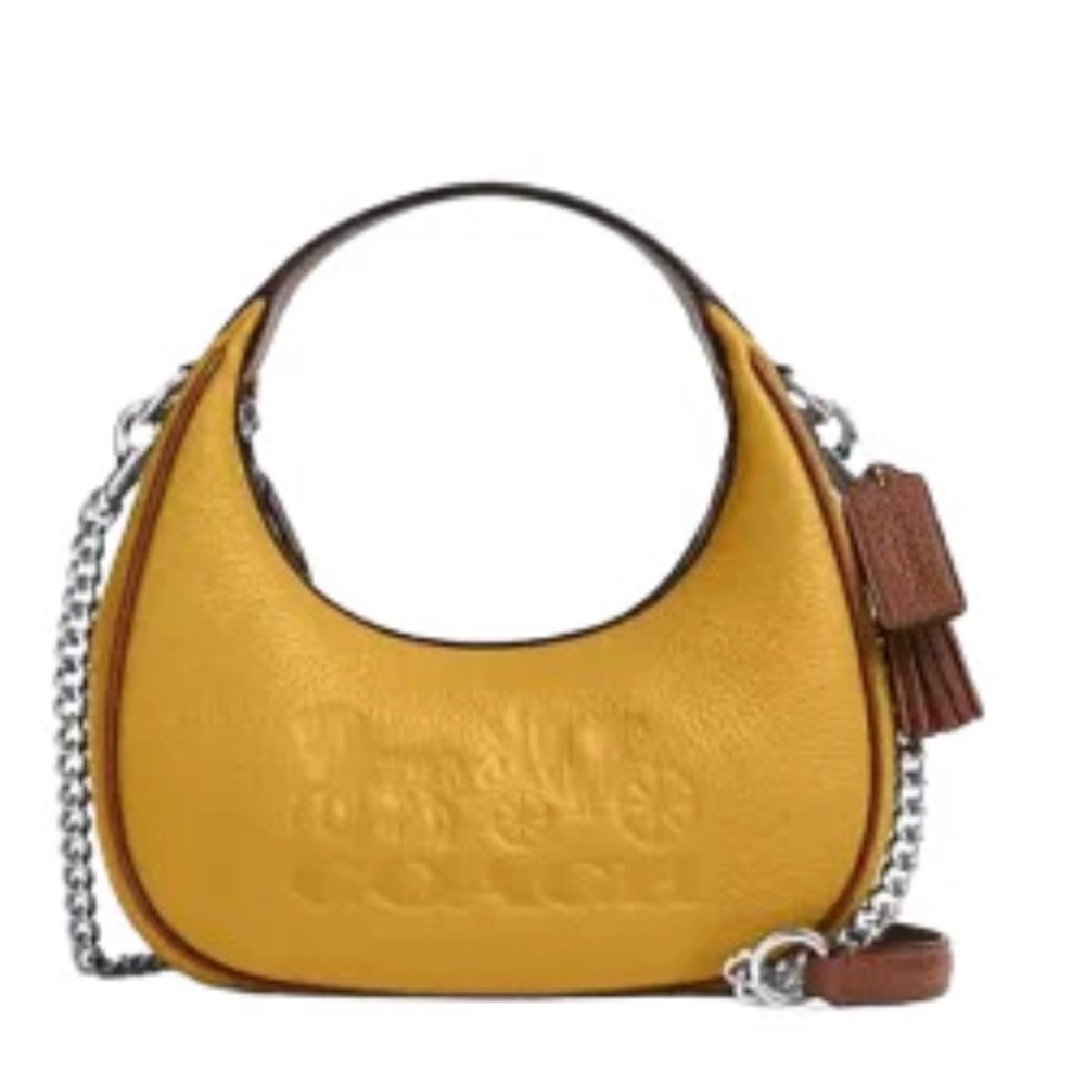 Coach Mini Carmen in Yellow/Gold